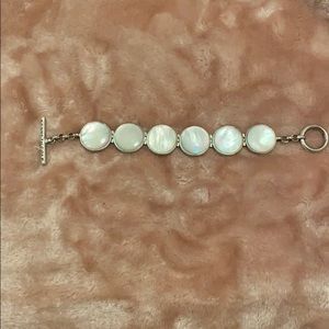Kenneth Cole Mother of pearl toggle bracelet